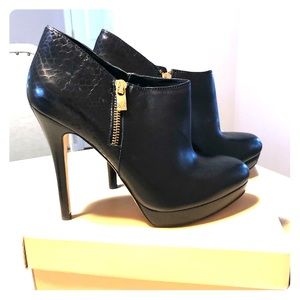 Michael Kors York Python Embossed Bootie